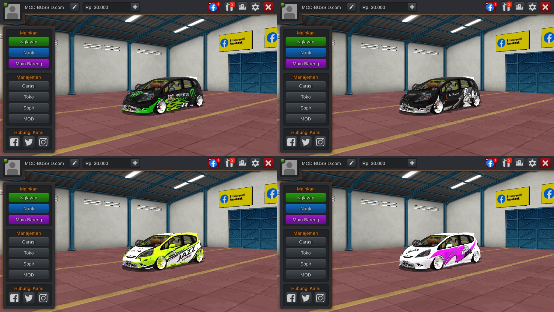 Livery Bussid Honda Jazz. Download Livery BUSSID Mobil Honda Jazz