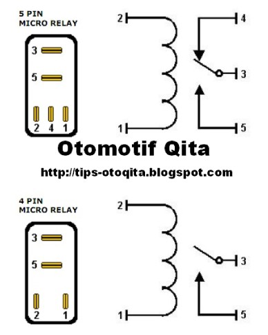 Relay 4 Kaki Untuk Starter. Fungsi Nomor atau Angka Pada Kaki Relay – OtomoTrip