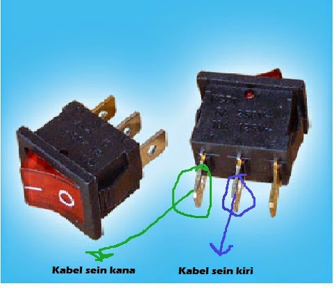 Rangkaian Lampu Hazard Sederhana. Cara Membuat Lampu Hazard pada Sepeda Motor