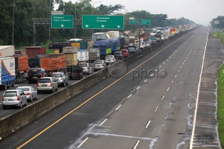 Pintu Tol Semarang Solo. Jalur One Way Diperpanjang dari KM 442 SS Bawen Tol Semarang