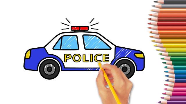 Sketsa Gambar Mobil Yang Mudah. Cara Gambar Mobil Polisi: Kumpulan Gambar Sketsa Mobil