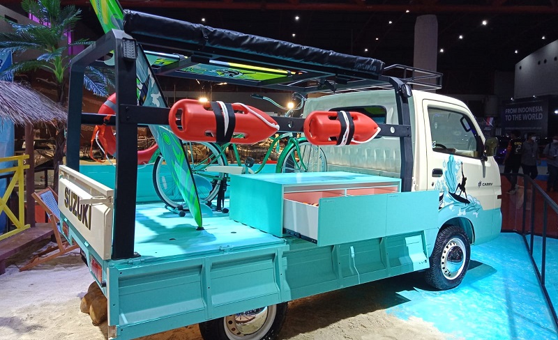 Interior Pick Up Carry Modif. Modifikasi Suzuki Carry Surf Truck, Mobil Anak Pantai!