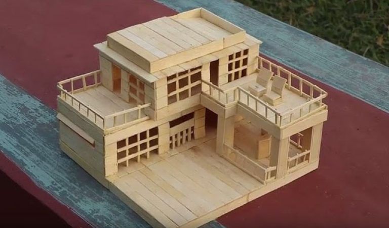 Cara Membuat Miniatur Sederhana. Cara Membuat Miniatur Rumah Dari Kardus Dan Stik Es Krim Paling