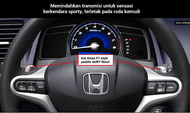 Cara Menggunakan Paddle Shift Honda Jazz Rs. Paddle Shift