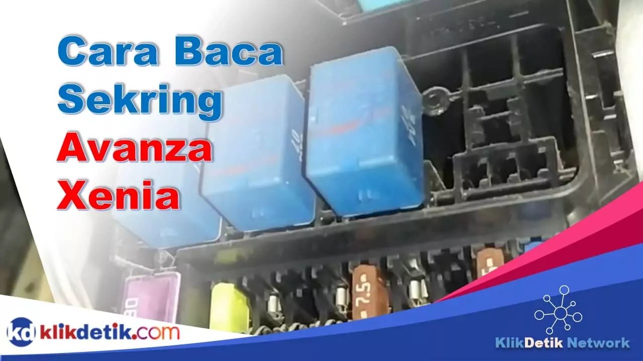 Kode Sekring Mobil Xenia. Mengenal Sistem Kelistrikan dan Arti Kode Sekring Mobil Avanza