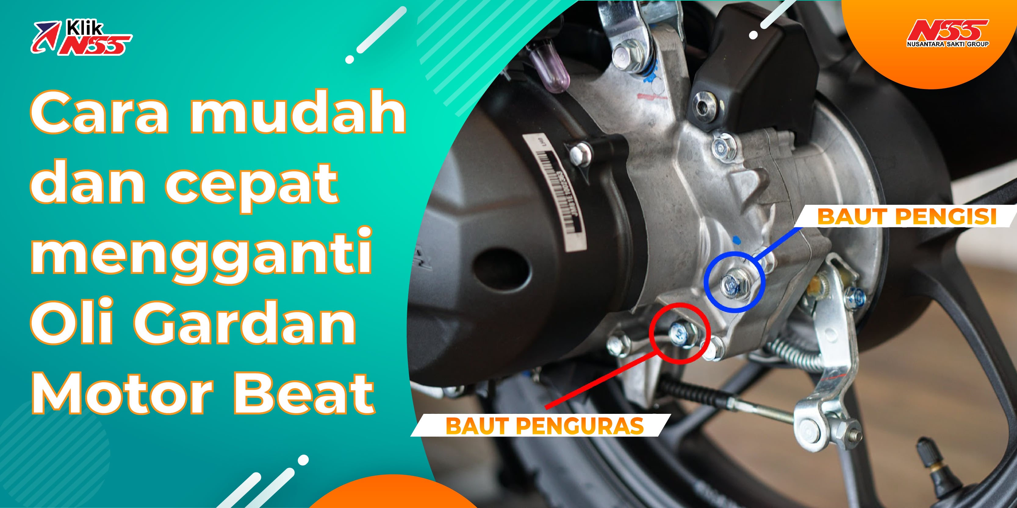 Cara Mengganti Oli Gardan. Begini cara mudah dan cepat mengganti oli gardan motor beat