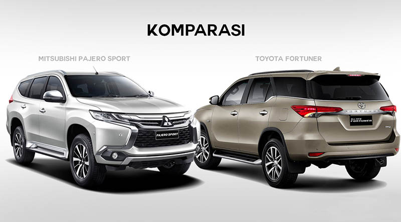 Dimensi Mobil Pajero Sport. Perbandingan Mitsubishi Pajero Sport dengan Toyota Fortuner